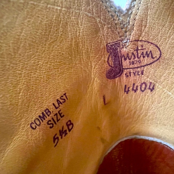 Rare Vintage Justin Brown Cowboys Boots - Picture 7 of 14